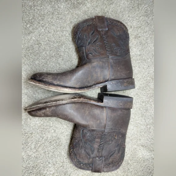 Frye Women Size 8.5B Brown Leather Western Boots - Picture 6 of 13
